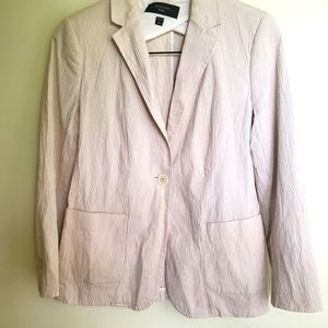 Maxmara Weekend Cotton Striped Blazer Jacket 12/42 Medium Large